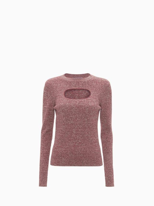 FRONT CUT-OUT TOP in pink | JW Anderson US  Product Image