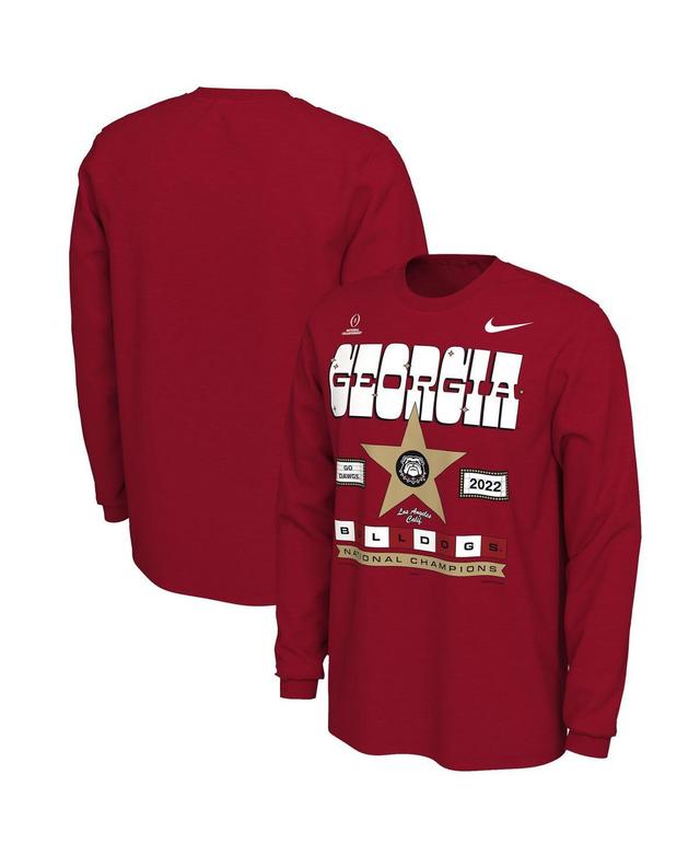 Mens Nike Red Georgia Bulldogs College Football Playoff 2022 National Champions Celebration Long Sleeve T-shirt Product Image