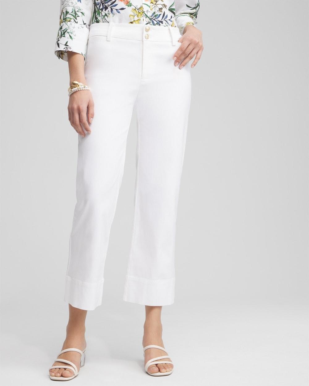 Women's Trapunto Wide Leg Cropped Pants Product Image