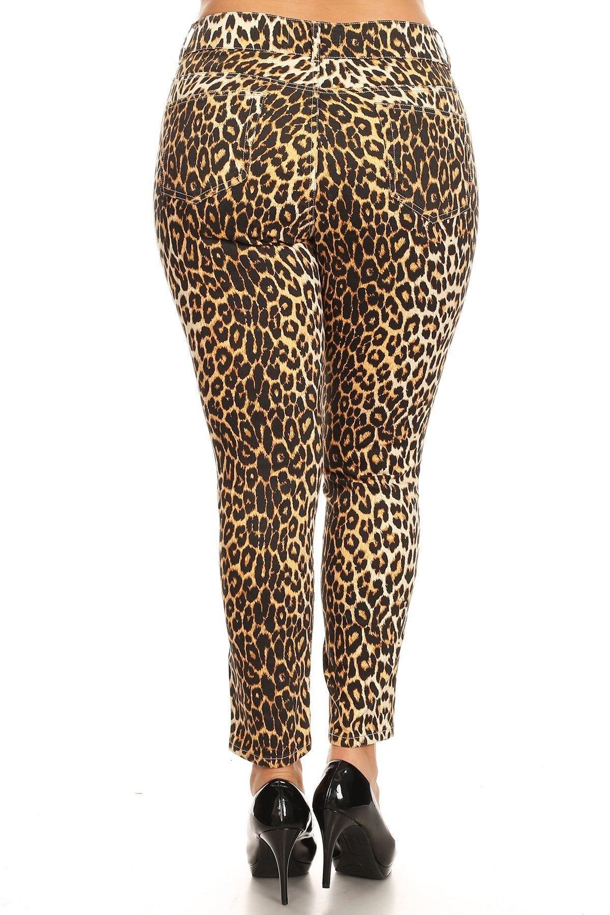 Printed Cheetah Pants Product Image