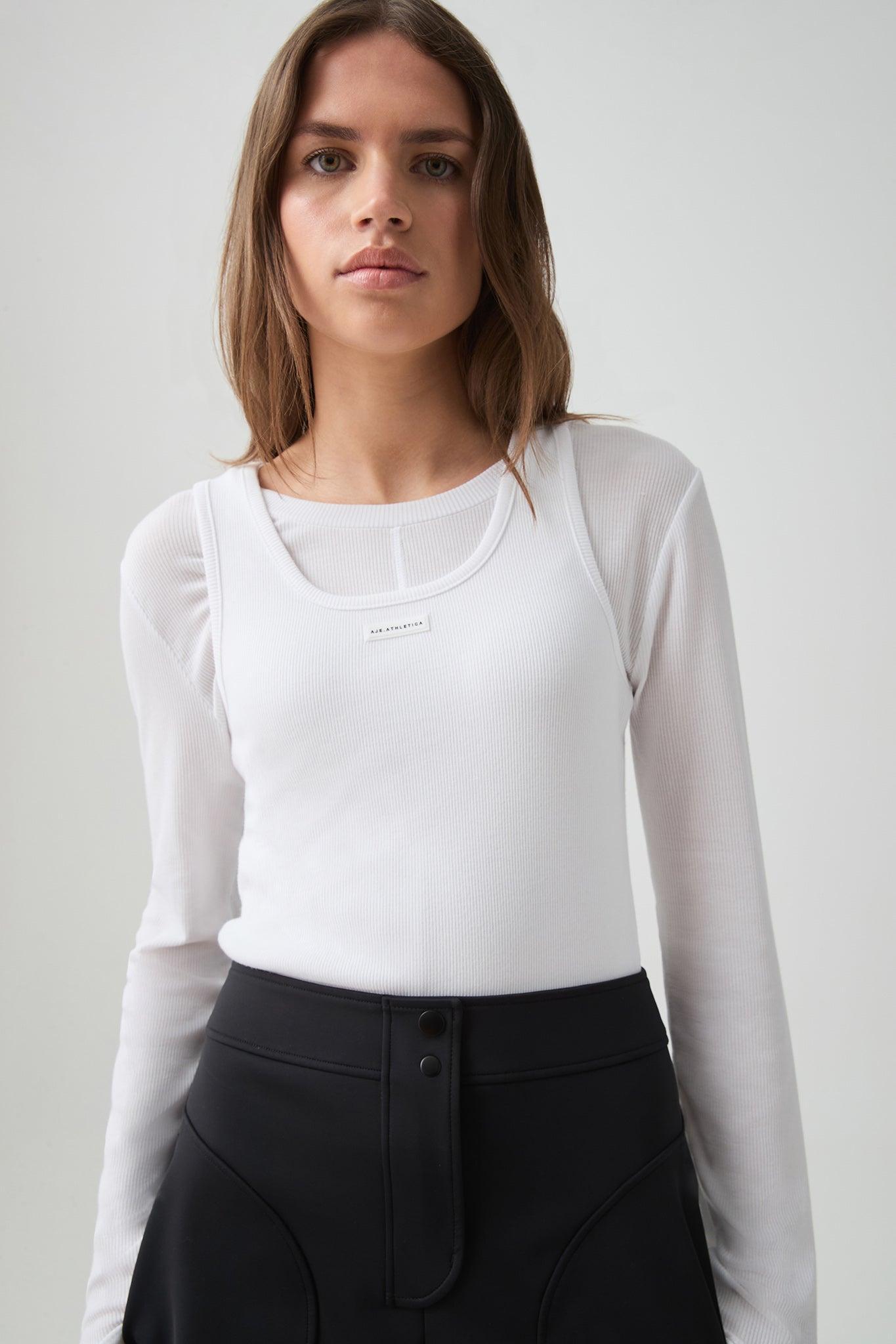 Sheer Rib Long Sleeve Tee 127 Product Image