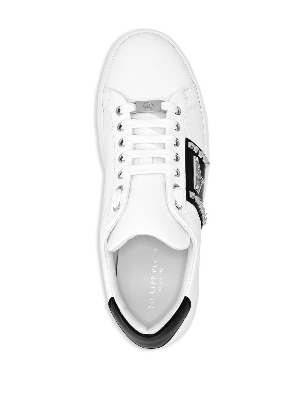 leather hexagon sneakers Product Image