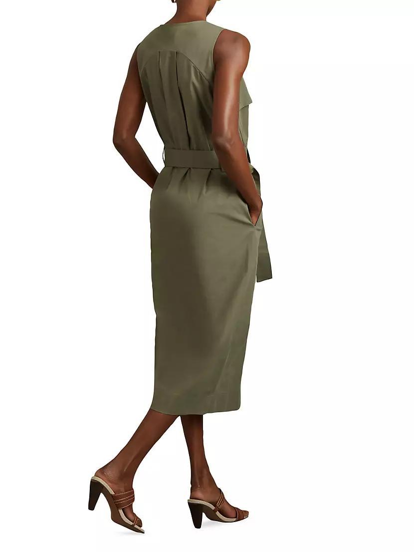 Elin Sleeveless Utility Midi-Dress Product Image