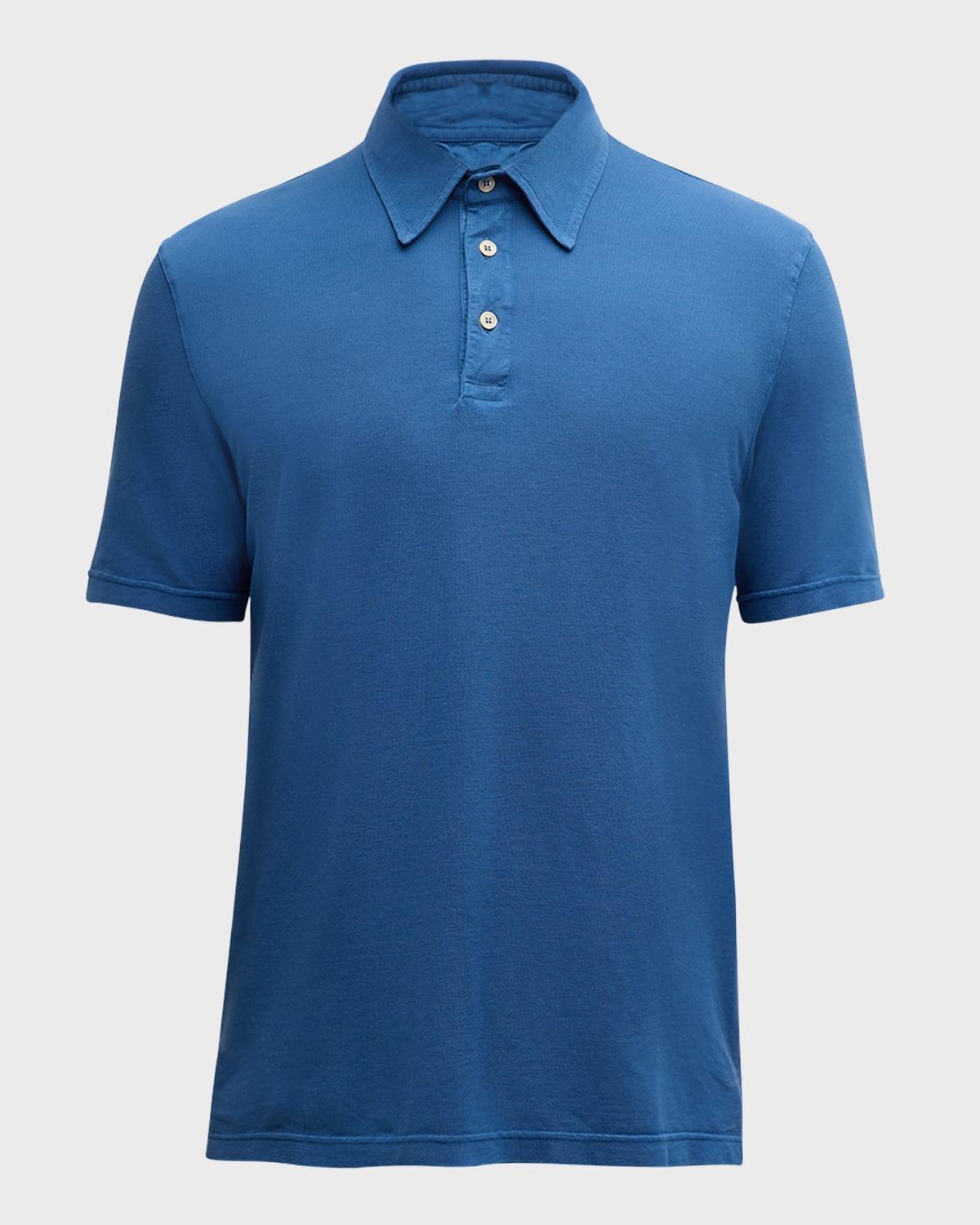 Mens Frosted Cotton Pique Polo Shirt Product Image