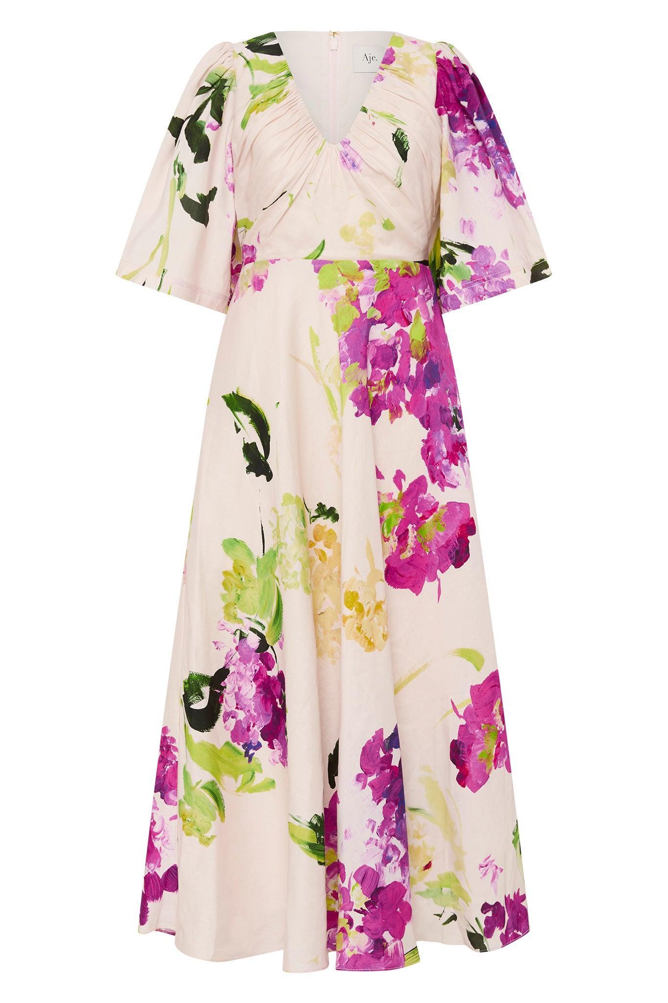 Gilda Bell Sleeve Midi Dress Female Product Image