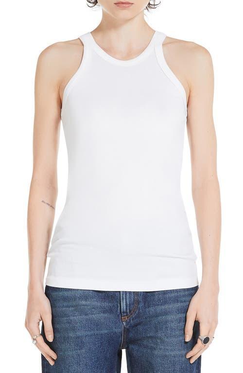 SPORTMAX Stretch Cotton & Silk Rib Tank Product Image