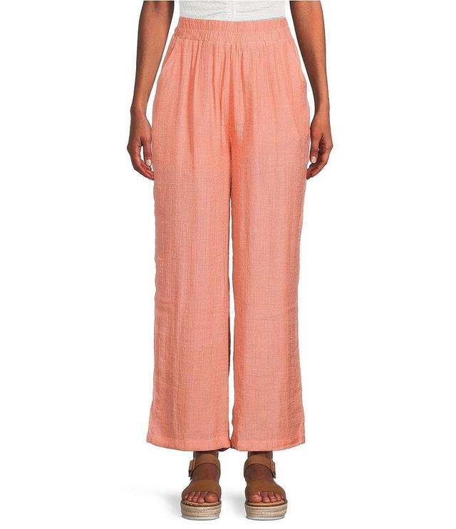 Mid Rise Pull-On Wide Leg Pants Product Image