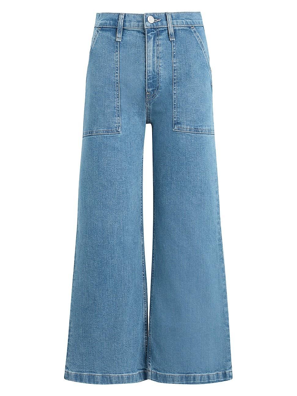 Womens Jodie Wide-Leg Ankle Jeans Product Image