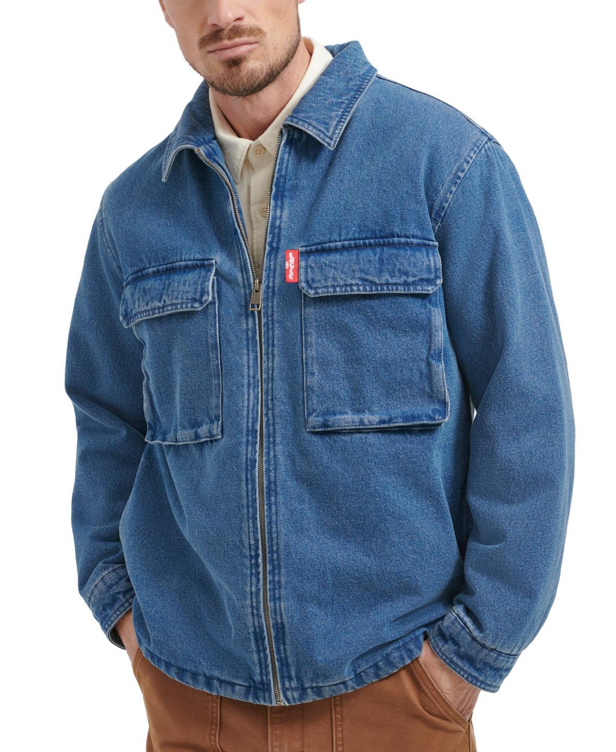 Levis Mens Workwear Cotton Denim Shirt Jacket Product Image