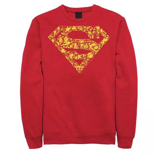 Mens DC Comics Superman Gadgets Chest Logo Sweatshirt Product Image