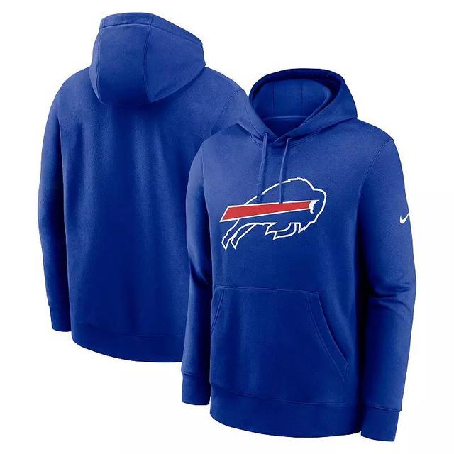 Mens Nike Royal Buffalo Bills Club Logo Pullover Hoodie Product Image