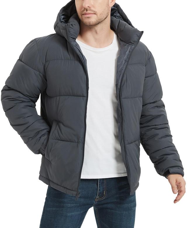 Hawke & Co. Mens Quilted Zip Front Hooded Puffer Jacket Product Image