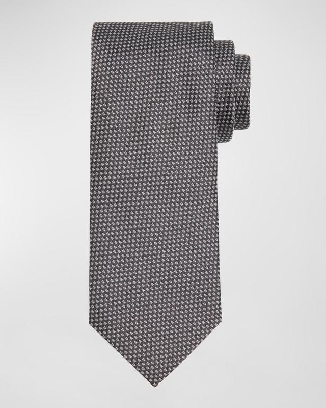 Mens Micro-Jacquard Silk Tie Product Image