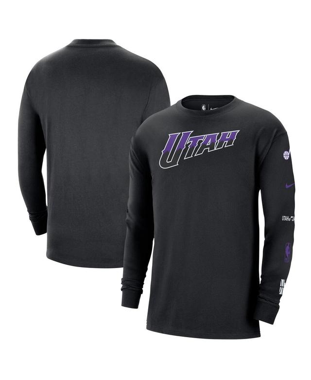 Mens Nike Black Utah Jazz 2023/24 City Edition Max90 Expressive Long Sleeve T-shirt Product Image