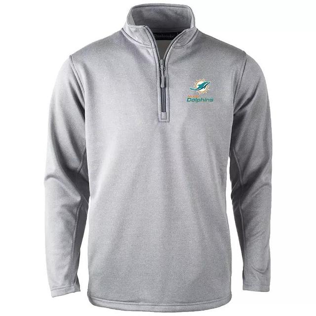 Mens Dunbrooke Heather Gray Miami Dolphins All-Star Tech Quarter-Zip Top Product Image