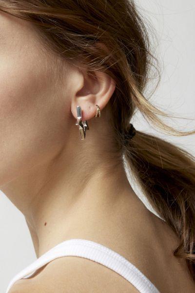 Star Hoop Earring Womens at Urban Outfitters Product Image