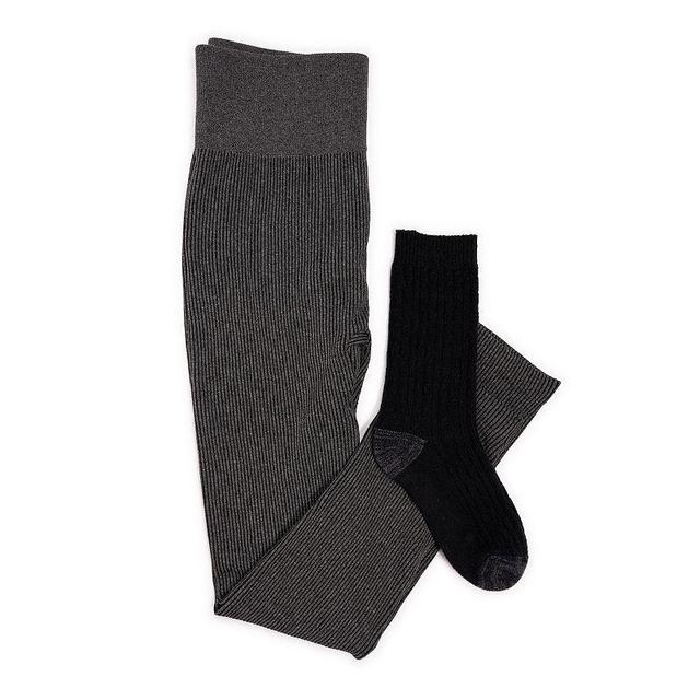 Womens MUK LUKS Fleece Lined Leggings and Sock Set Product Image