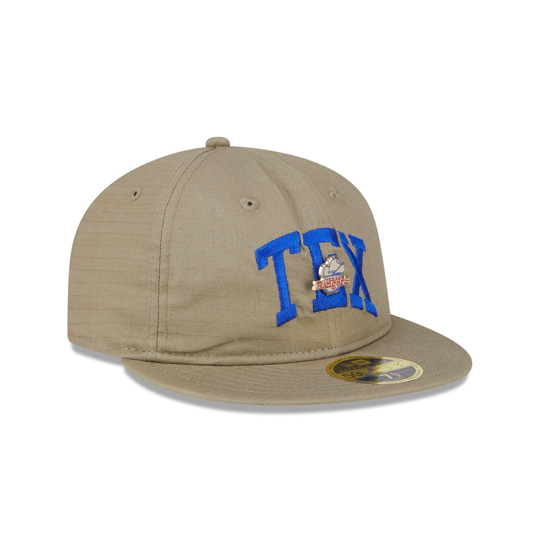 Texas Rangers Logo Pin Retro Crown 59FIFTY Fitted Hat Male Product Image