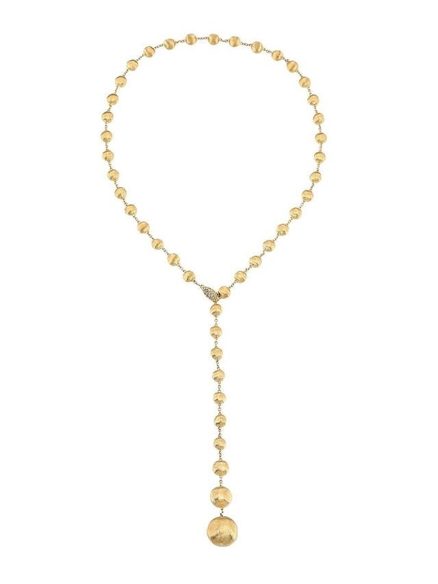 Marco Bicego Africa 18K Gold & Diamond Lariat Necklace Product Image