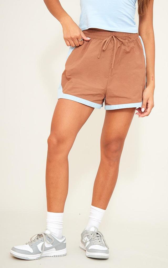 Chocolate Shell Contrast Runner Shorts Product Image