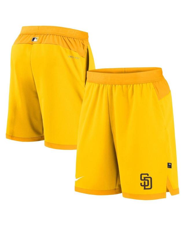 Mens Nike Gold San Diego Padres Authentic Collection Flex Vent Performance Shorts Product Image