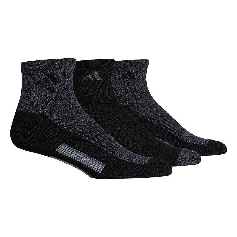 Mens adidas 3-pack Cushioned Quarter Socks Product Image