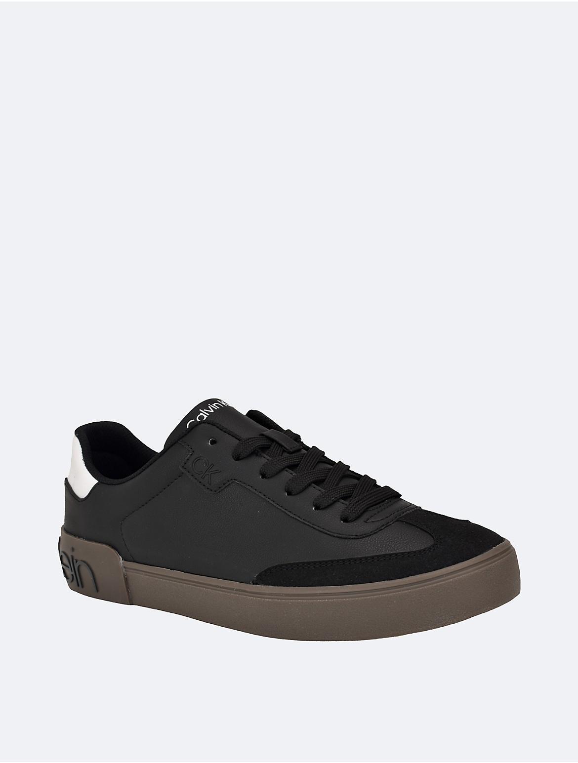 Calvin Klein Mens Mens Romal Low Top Sneaker - Black - 10 Product Image