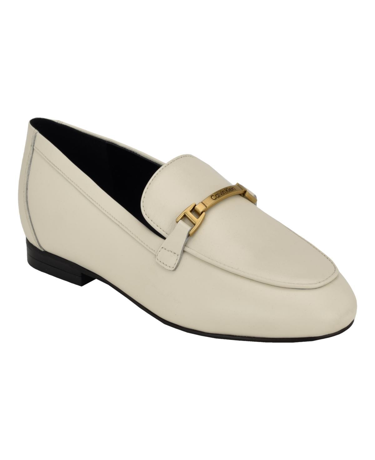 Calvin Klein Womens Sommiya Almond Toe Casual Slip-On Loafers Product Image