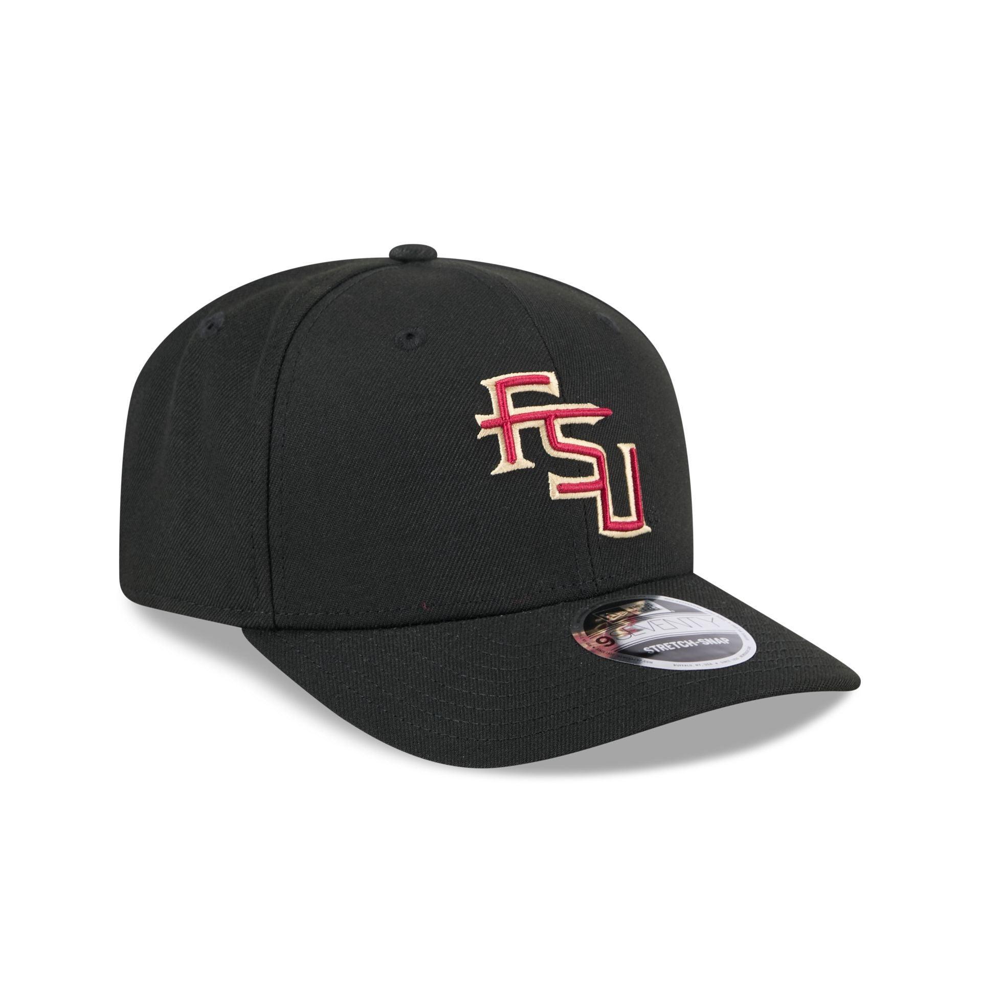 Florida State Seminoles Basic Black 9SEVENTY Stretch-Snap Hat Male Product Image