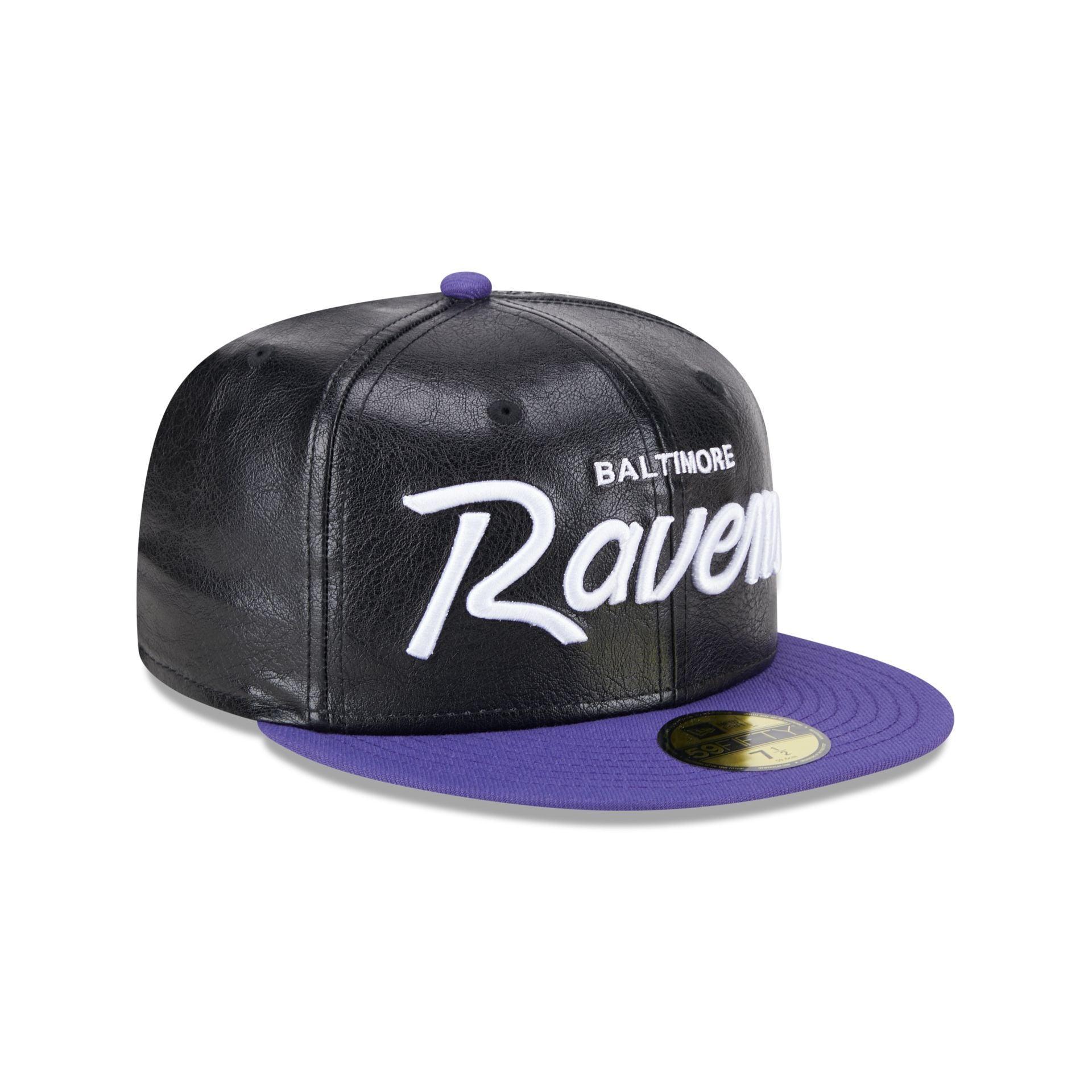 Baltimore Ravens Faux Leather Crown 59FIFTY Fitted Hat Male Product Image