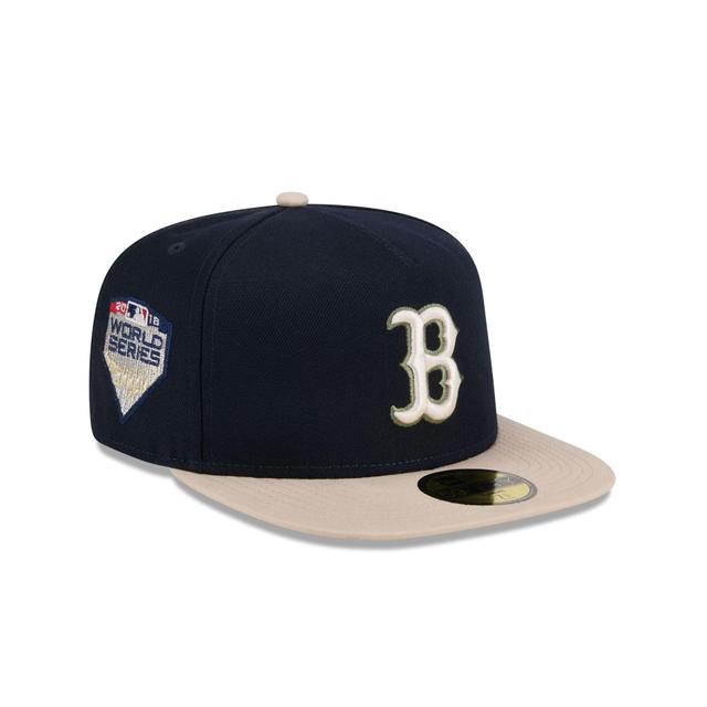 Boston Red Sox Canvas 59FIFTY A-Frame Fitted Hat Male Product Image