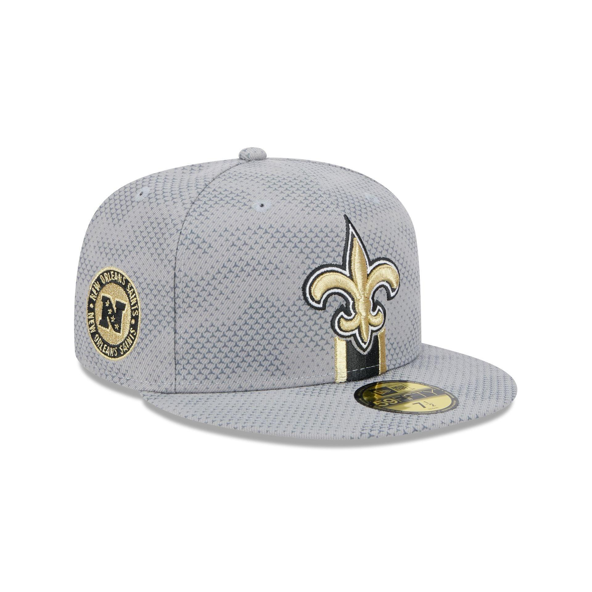 New Orleans Saints 2024 Sideline Gray 59FIFTY Fitted Hat Male Product Image