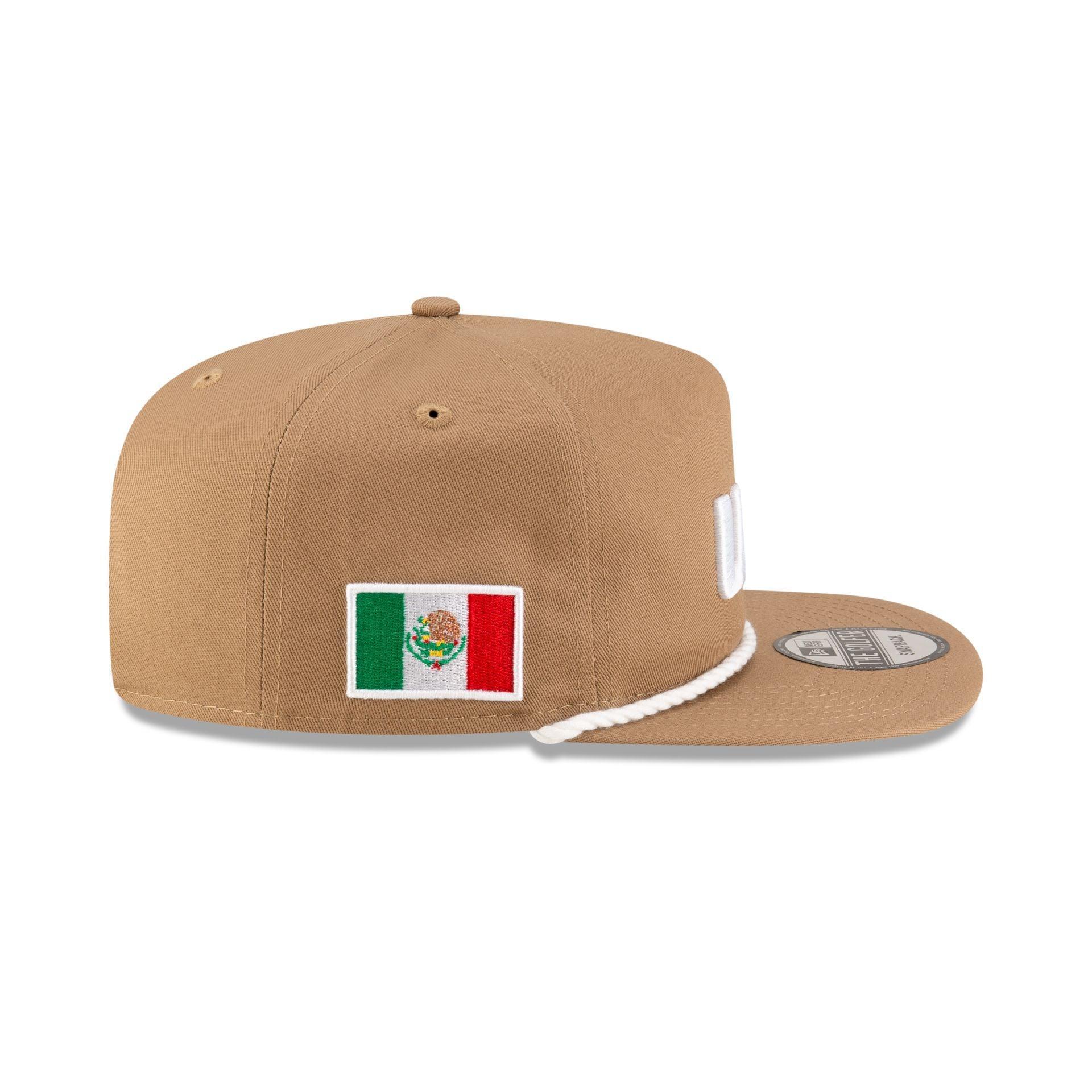 UFC Mexico Khaki Golfer Snapback Hat Male Product Image