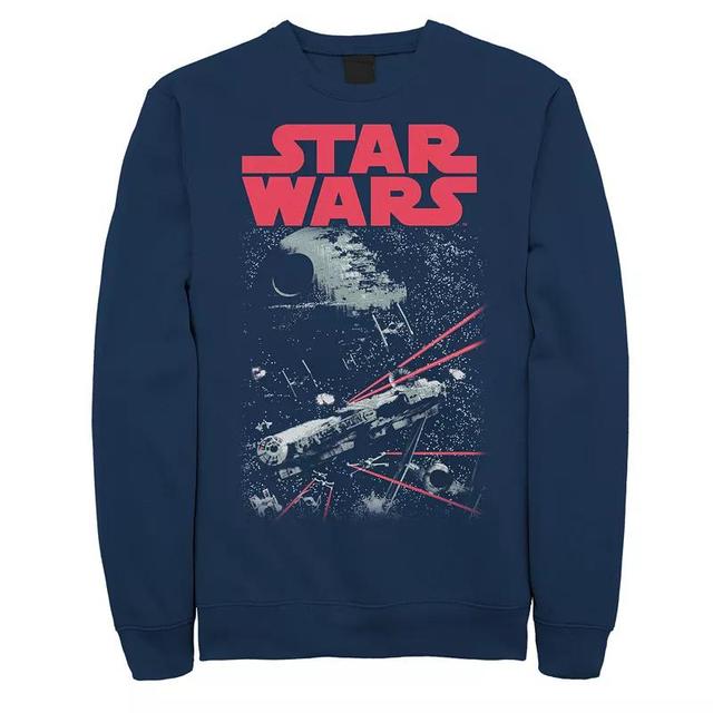 Mens Star Wars Death Star Sweatshirt Blue Product Image