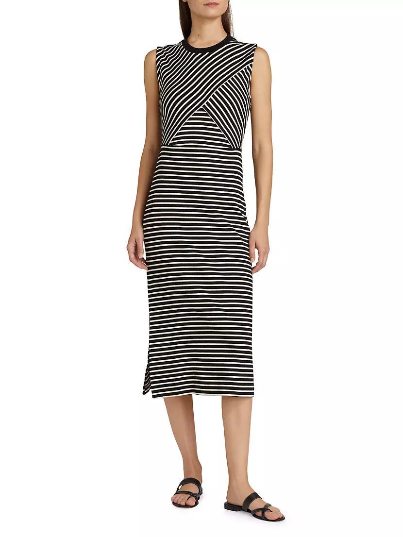 Hayden Striped Cotton-Blend Dress Product Image