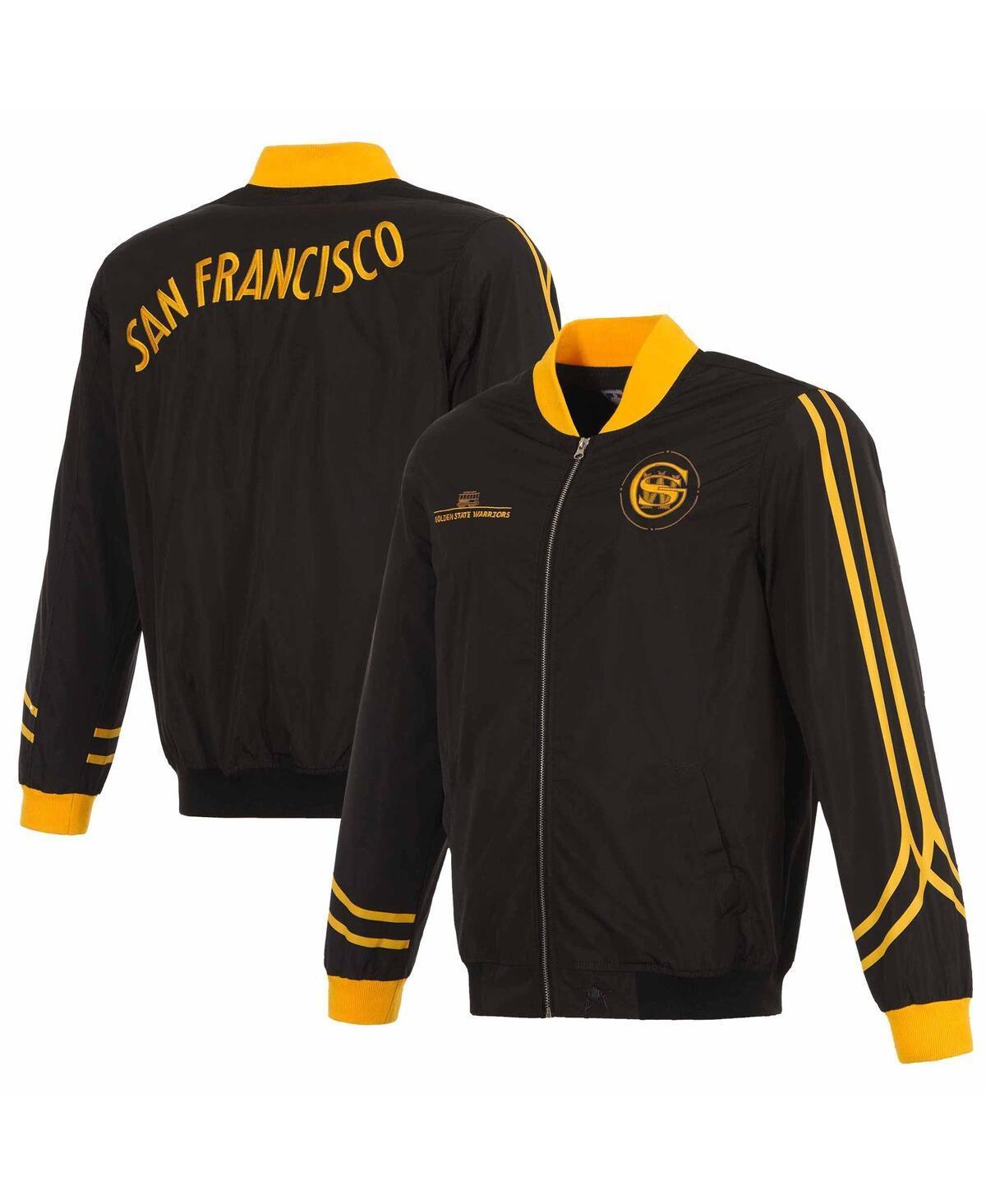 Mens JH Design Golden State Warriors 2023/24 City Edition Nylon Full-Zip Bomber Jacket Product Image