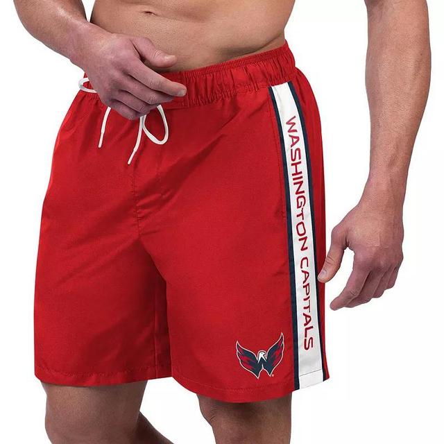 Mens G-III Sports by Carl Banks Washington Capitals Streamline Volley Swim Trunks Product Image