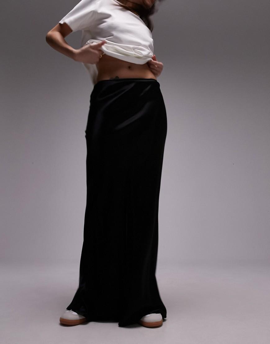 Topshop satin bias maxi skirt Product Image