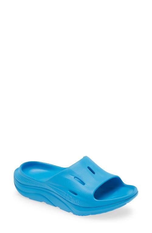 HOKA Womens HOKA Ora Recovery Slides 3 - Womens Shoes Black/Black Product Image