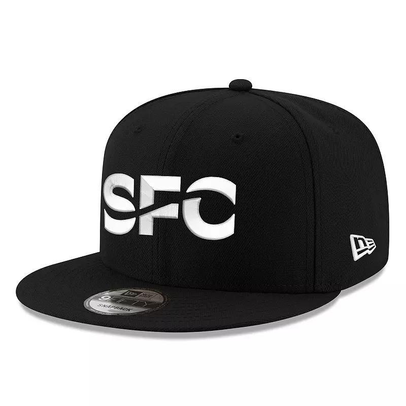 Mens New Era Black Seattle Sounders Fc Core 9FIFTY Snapback Hat Product Image