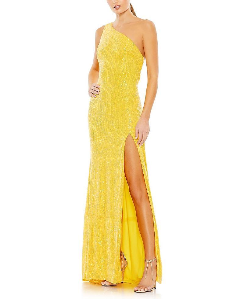 Womens Ieena One Sequined One-Shoulder Gown Product Image