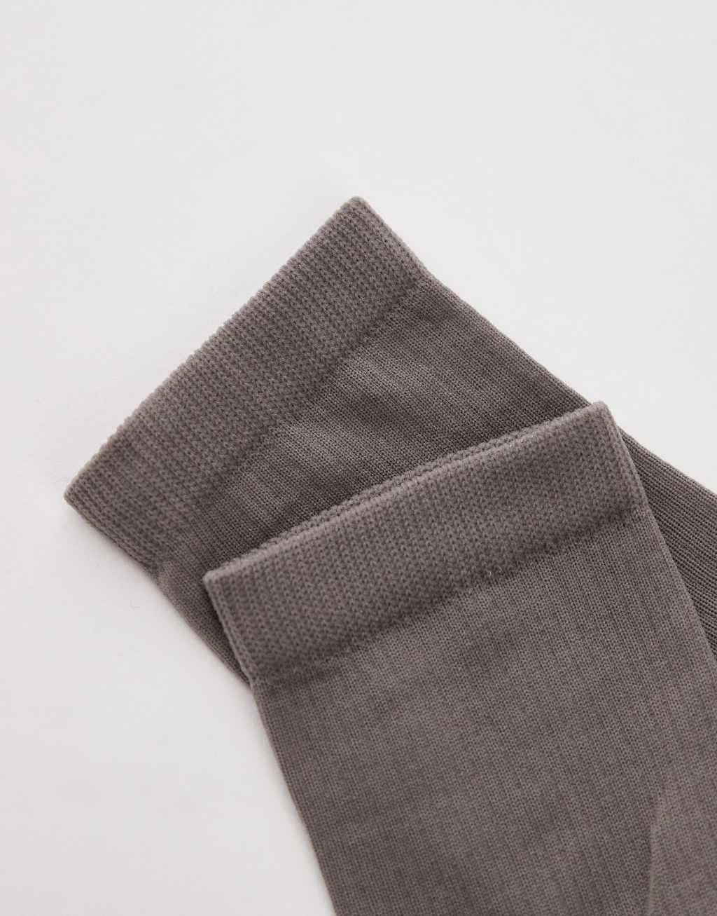 Topshop sheer ribbed socks in gray Product Image