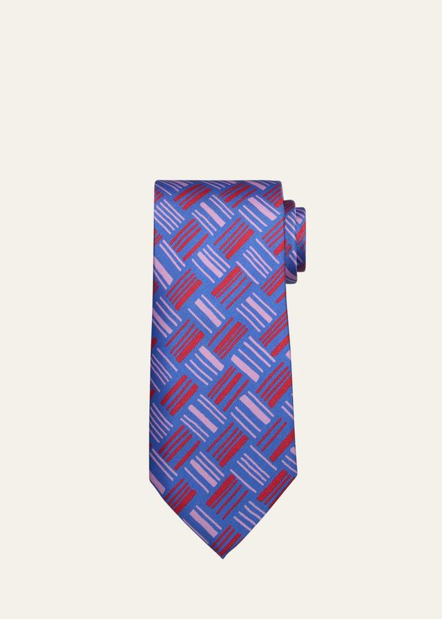 Mens Printed Silk Tie Product Image