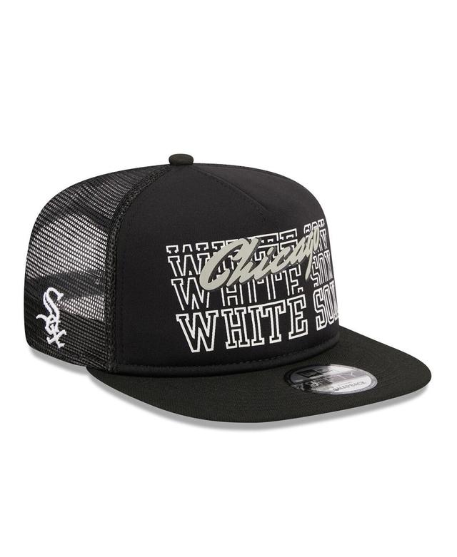 Mens New Era Chicago White Sox Street Team A-Frame Trucker 9FIFTY Snapback Hat Product Image