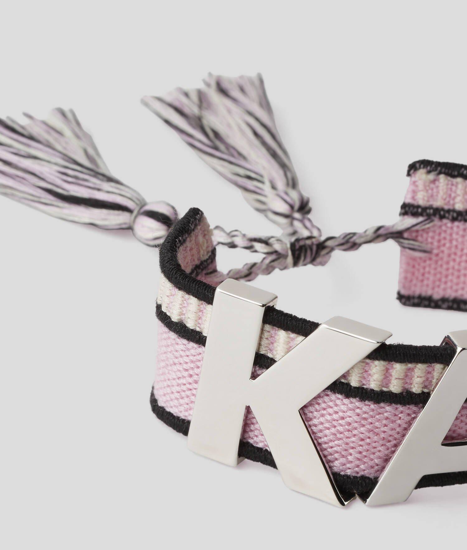 K/LETTERS CHARM WOVEN BRACELET  Product Image