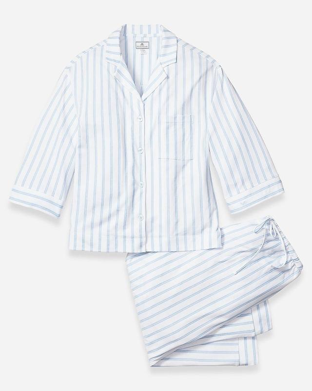 Petite Plume™ women's wide-leg pajama set in luxe Pima cotton Product Image