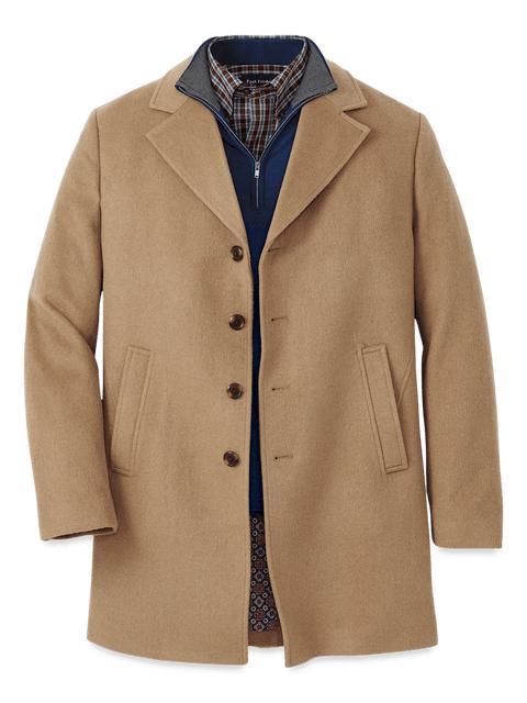 Wool Blend Topcoat - Camel Product Image