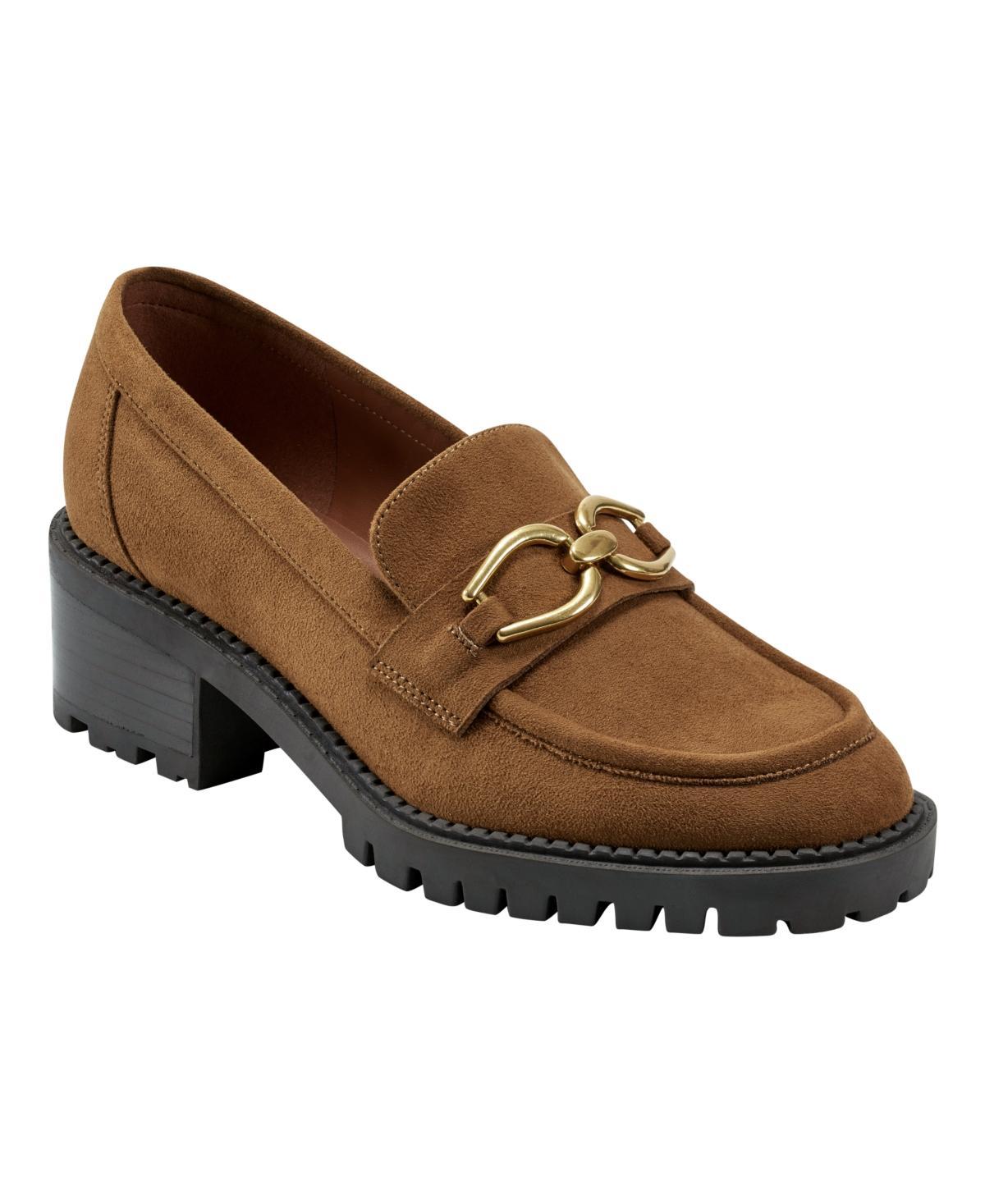 Marc Fisher Womens Delanie Slip-On Almond Toe Casual Loafers Womens Shoes product image