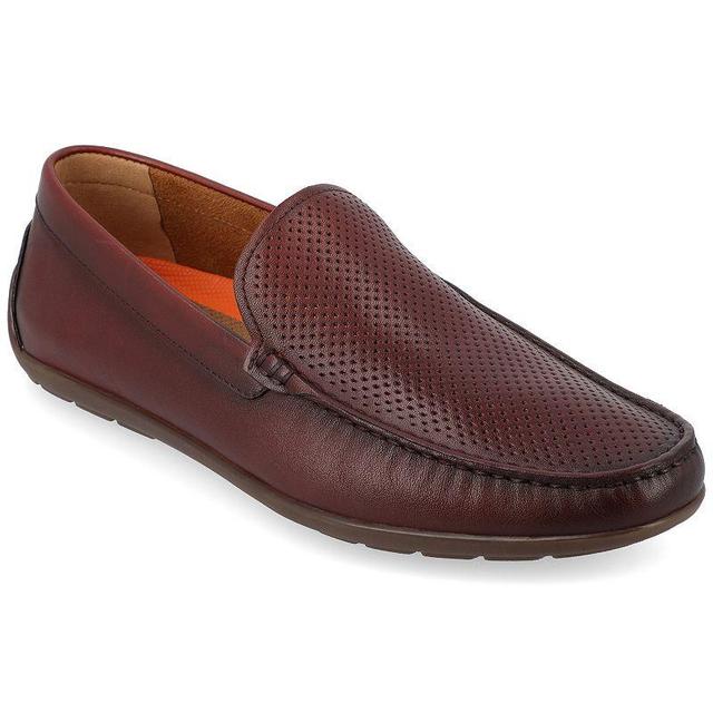 Thomas & Vine Jaden Mens Tru Comfort Foam Leather Driving Loafers Brown Product Image