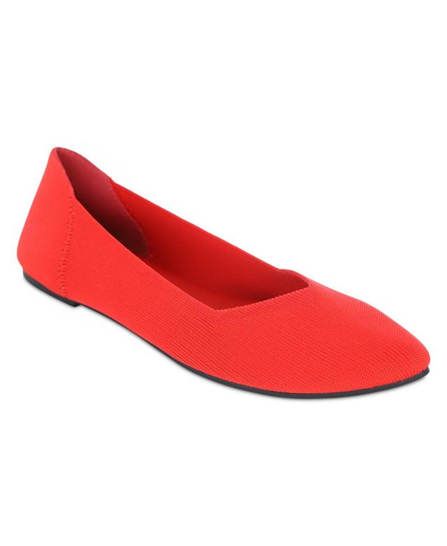 Mia Womens Kerri Ballet Knit Flats Product Image